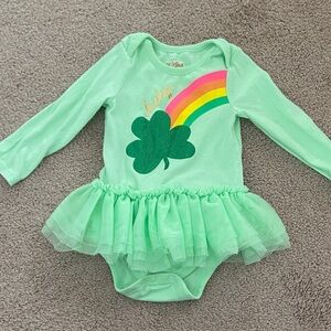 Cat & Jack - St. Patrick’s Day Baby Onesie with Rainbow and Shamrock